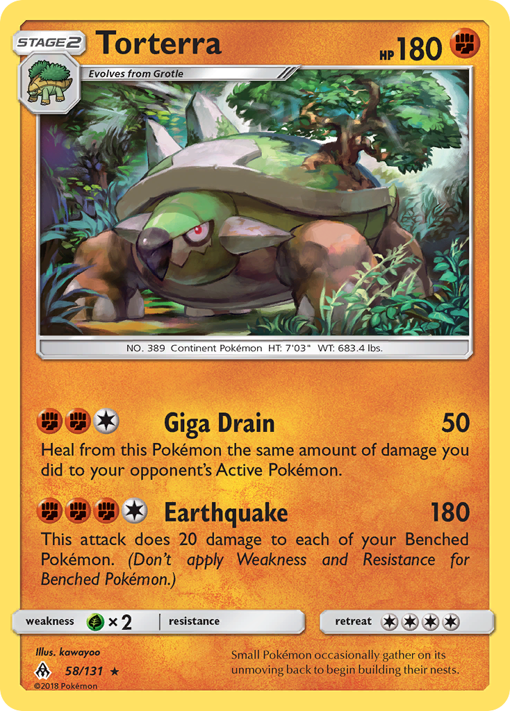 Forbidden Light Torterra #58/131